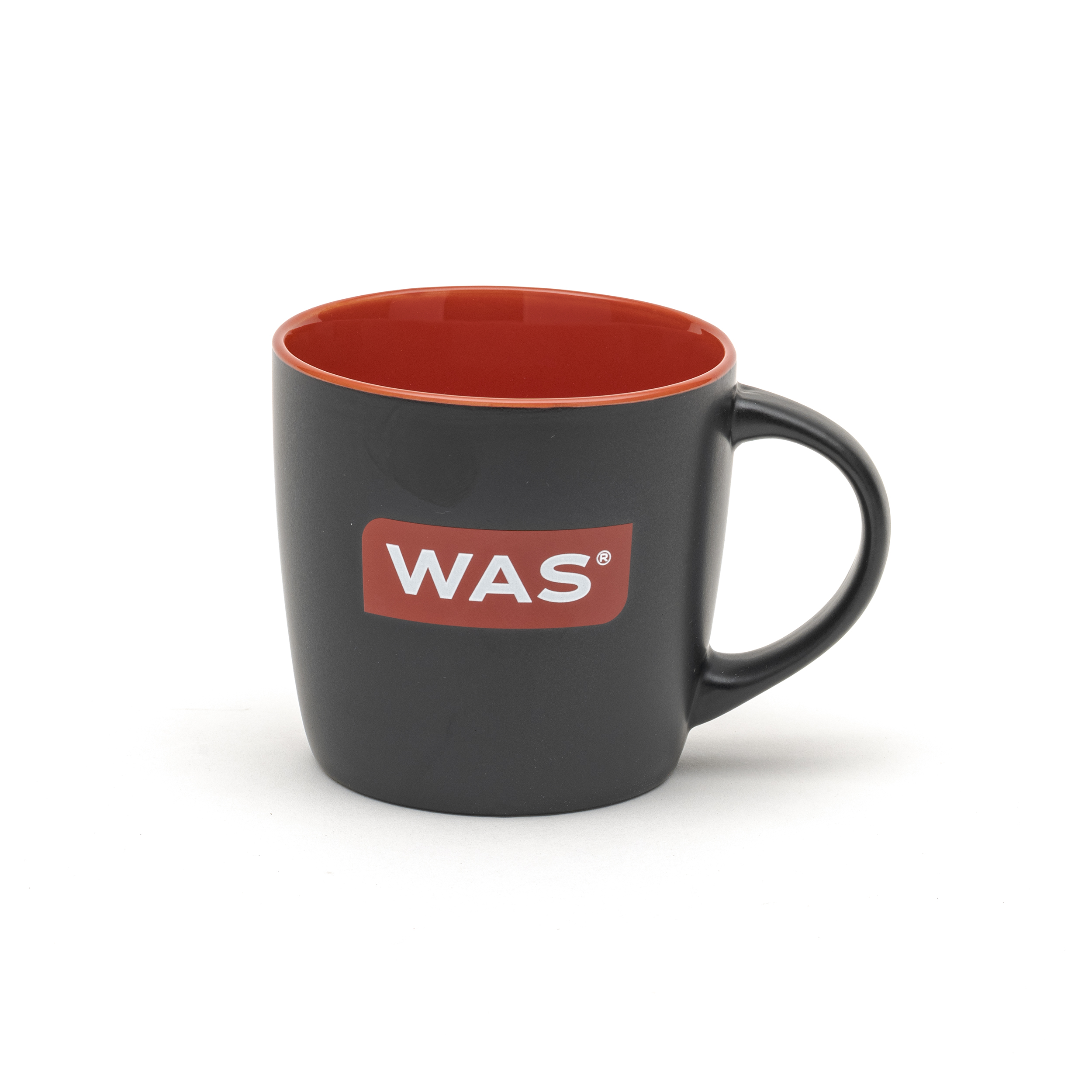 WAS Becher „Handy Supreme“ (mattschwarz/rot)