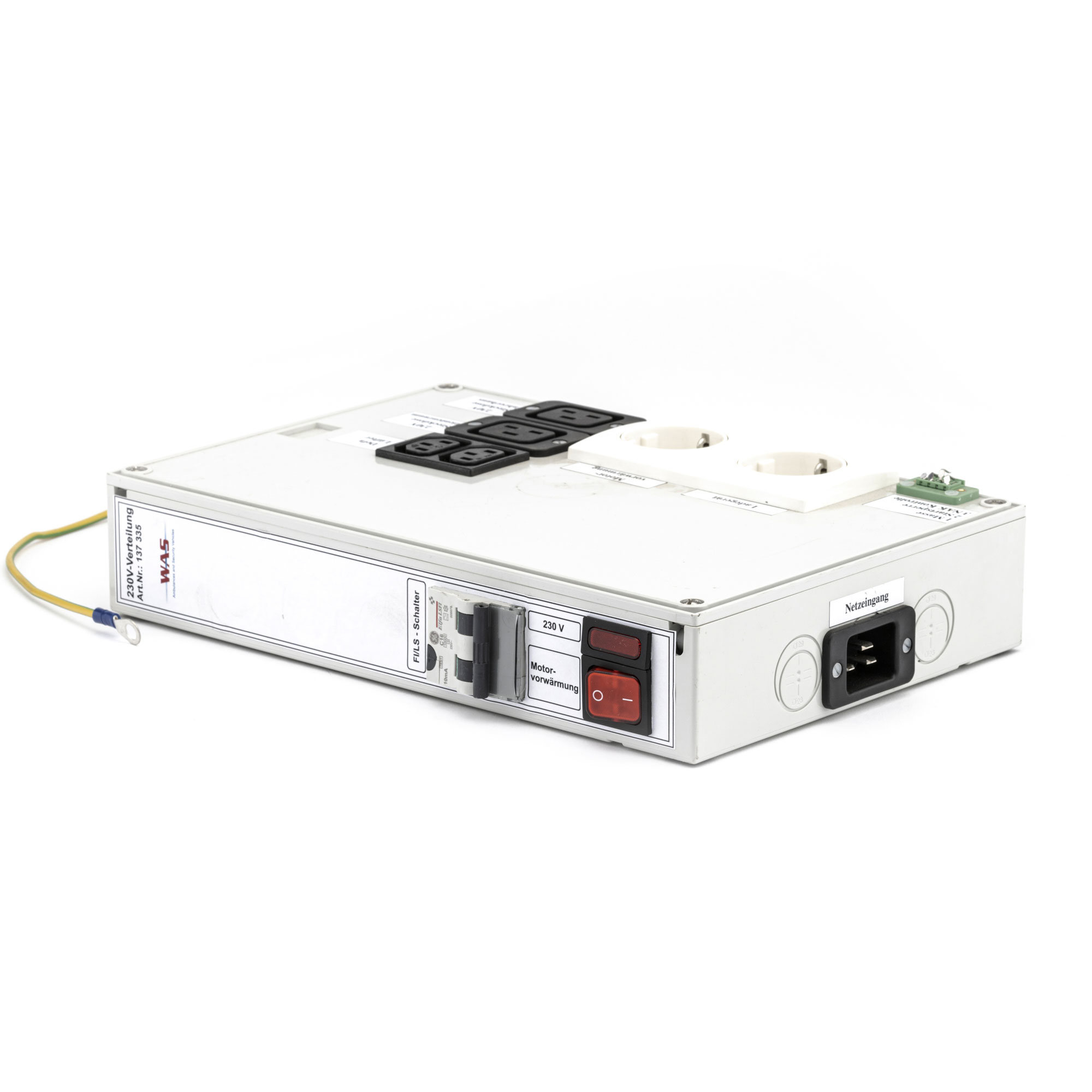 230 V-Verteilung NCV3, mit FI und Motorvorwärmung