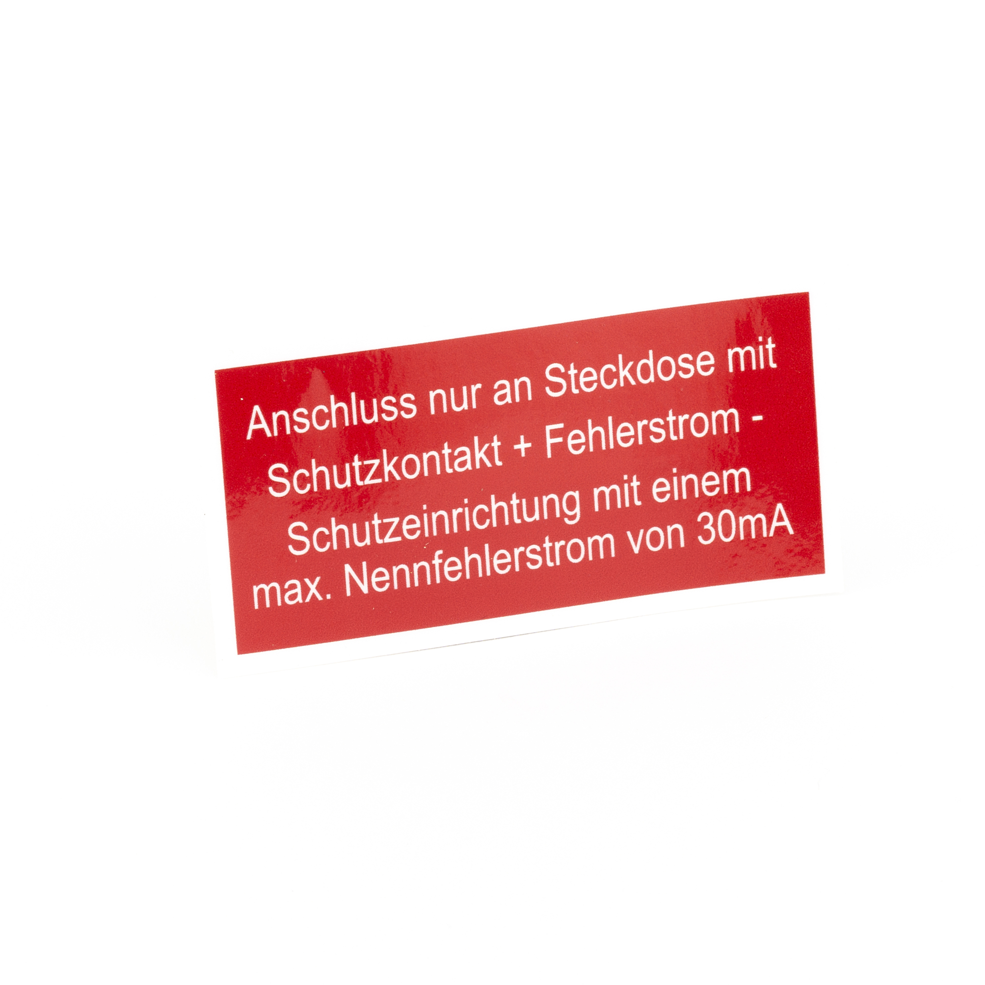 PVC Aufkleber Schutzkontakt + Fehlerstrom