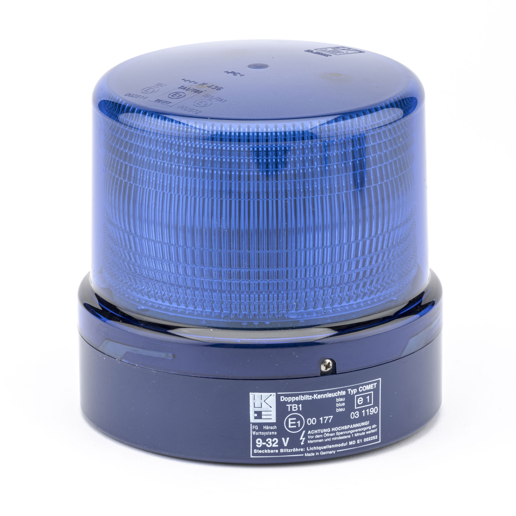 Comet-Blitzleuchte 12-24 V, blau